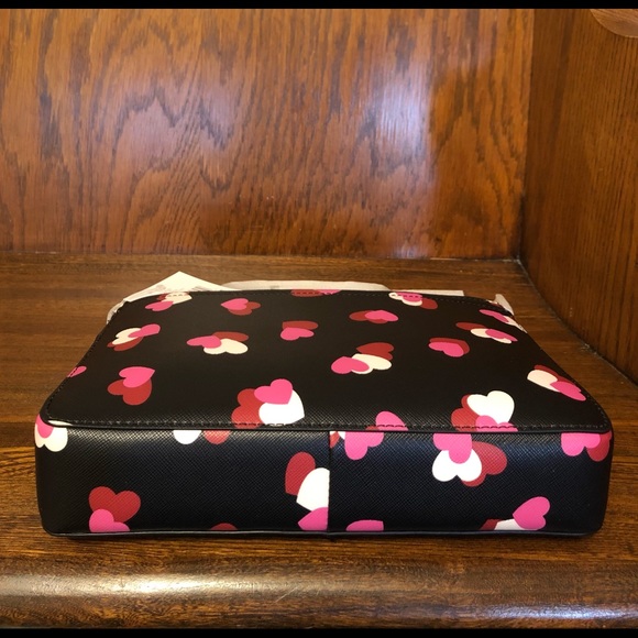 NWT-Kate Spade-SET-Flutter Hearts-Rory Crossbody Bag & Red Heart Coin Purse-$378 - Picture 7 of 16